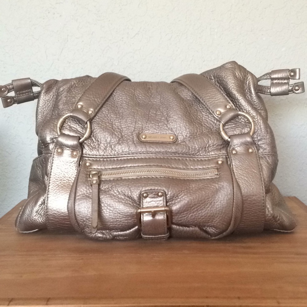 Michael Kors Metallic Gold Leather Purse